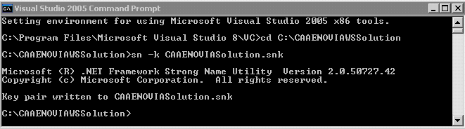 Creating a Strong Name Assembly Key File