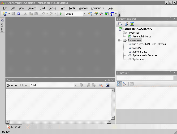 Configuring the C# Class Library Project