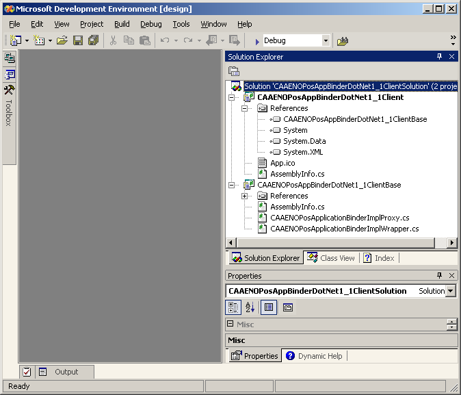 Configuring the C# Console Application Project