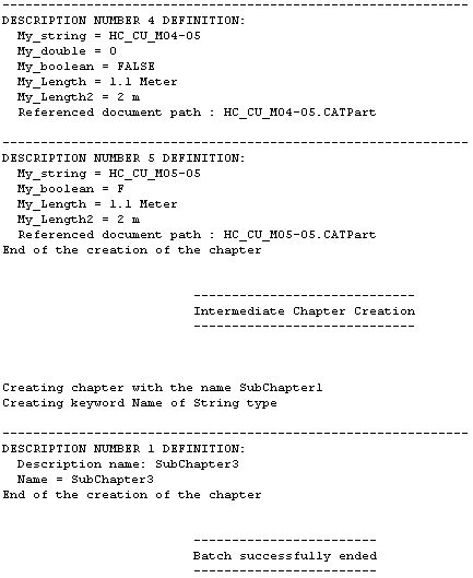 Creating a Catalog in Batch Mode