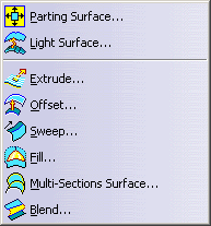 Sw Surfaces Menu Menu Bar