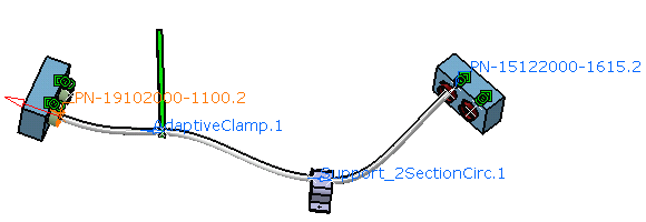 Routing Segments between Points, Devices and Supports